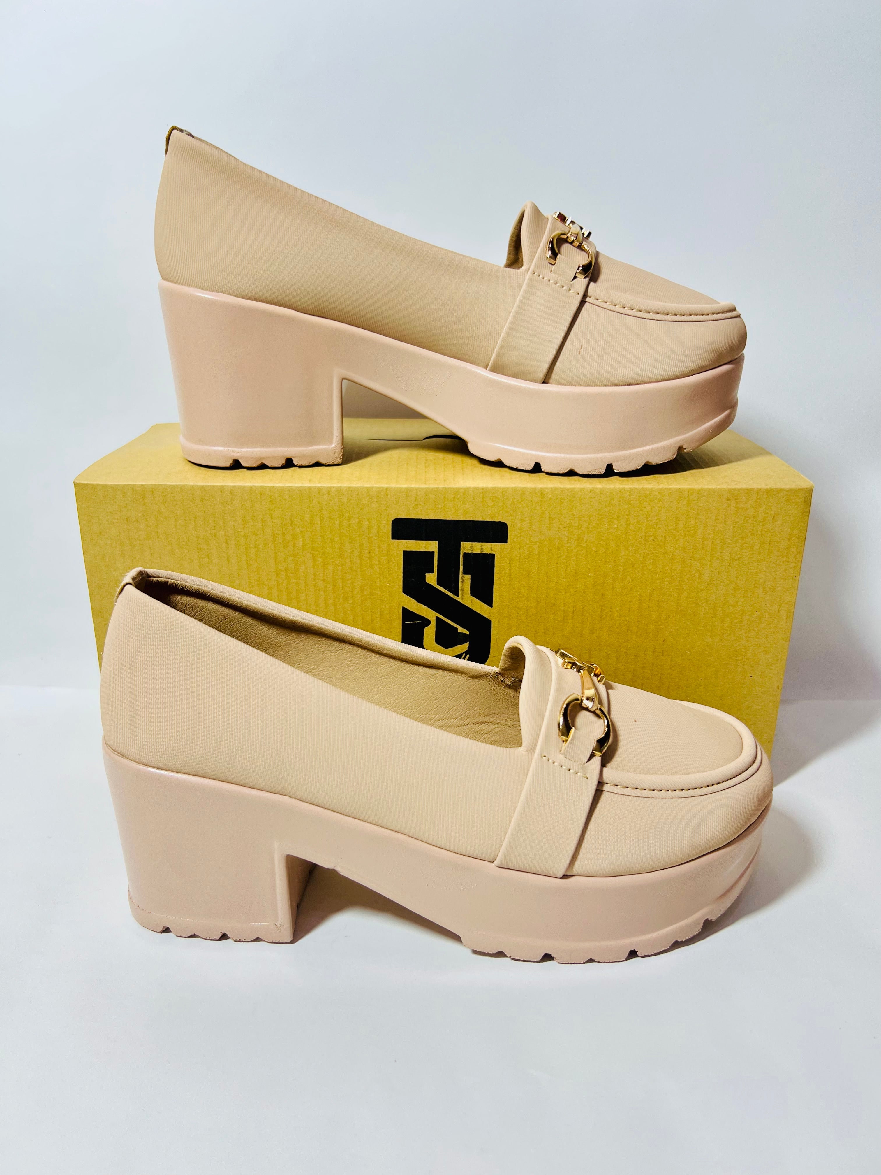 Earthy Block Heel Loafers