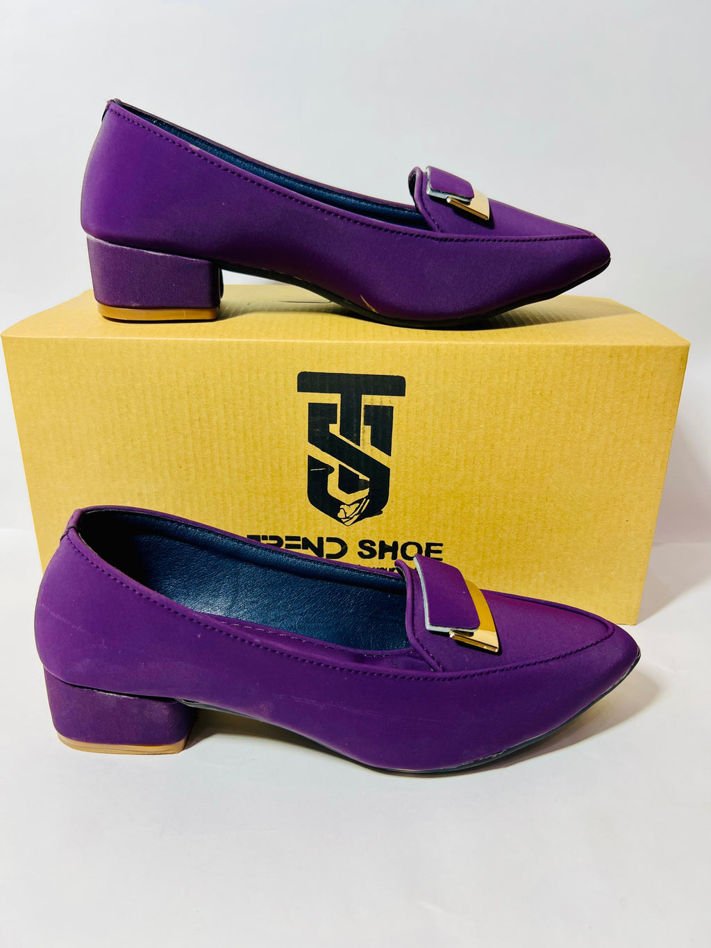 Emerald Green Pointed-Toe Loafer Heels