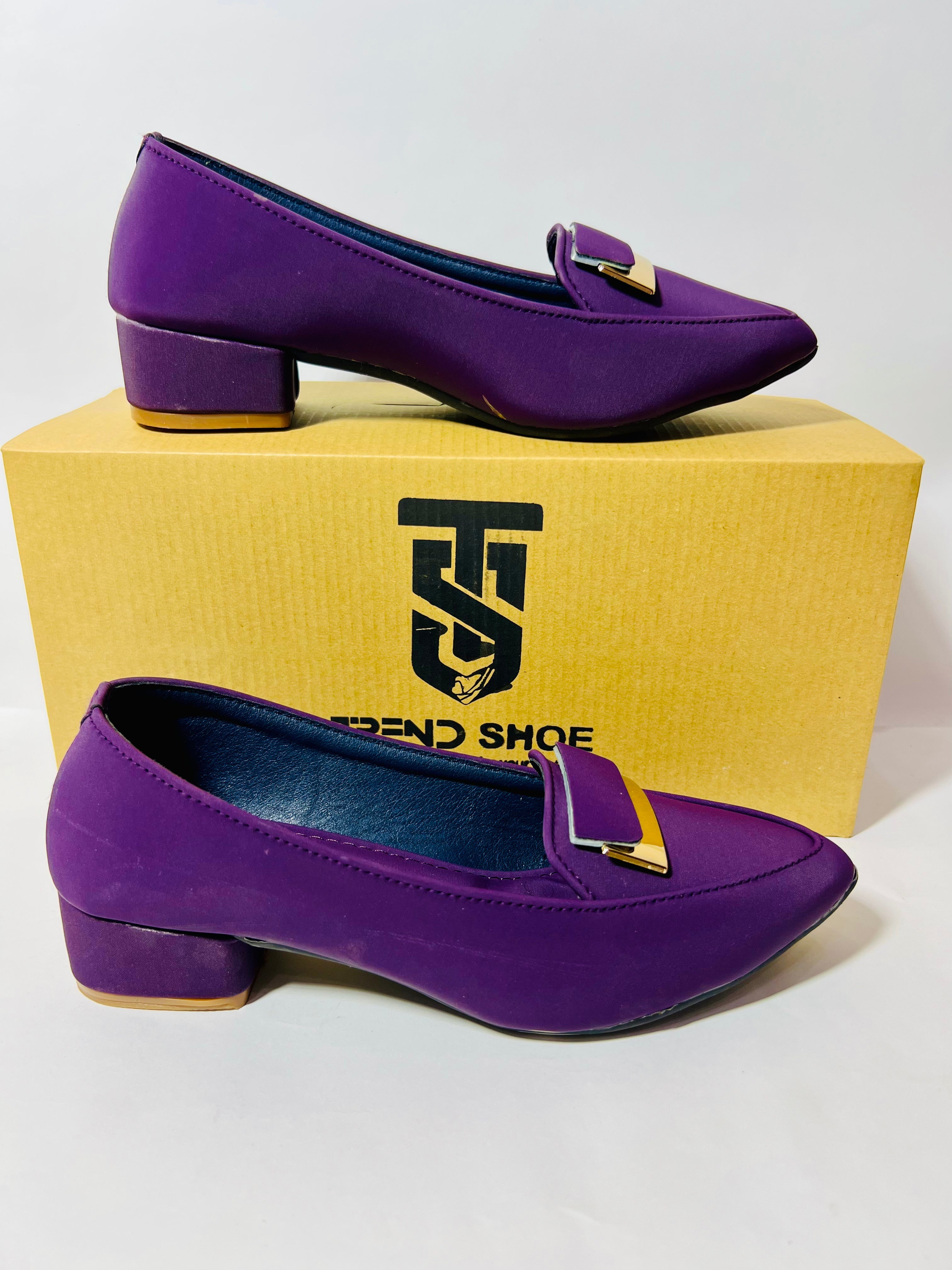 Emerald Green Pointed-Toe Loafer Heels