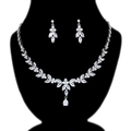 Luxury Marquise-Cut Zircon Bridal Necklace Set with Matching Accessories ✨